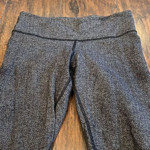 Lululemon Wunder Under Pant Tight Yoga Black Swan grey  Herringbone 8 Heathered - Picture 2 of 8